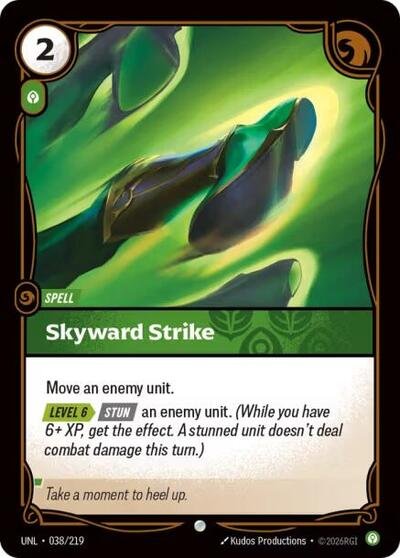 Riftbound card: Skyward Strike 038/219, Common, Unleashed
