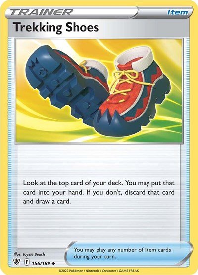 Pokémon card: Trekking Shoes 156/189 from Astral Radiance (Uncommon), front of card